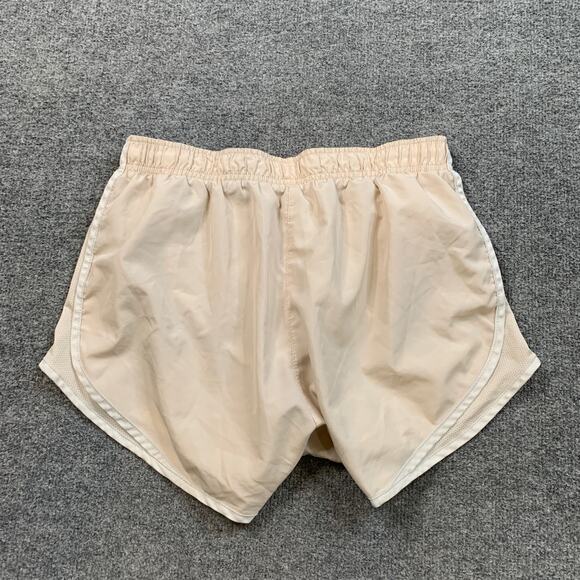 Nike Shorts Women M Medium Ivory White Tempo Drawstring Moisture Wicking Running - Picture 11 of 13